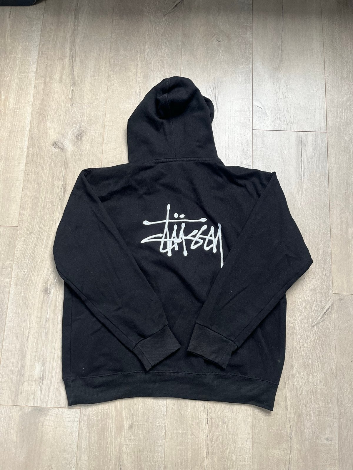 Stussy Hoodie Zwart - Licht gepild, Kleding | Heren, Ophalen of Verzenden, Gedragen