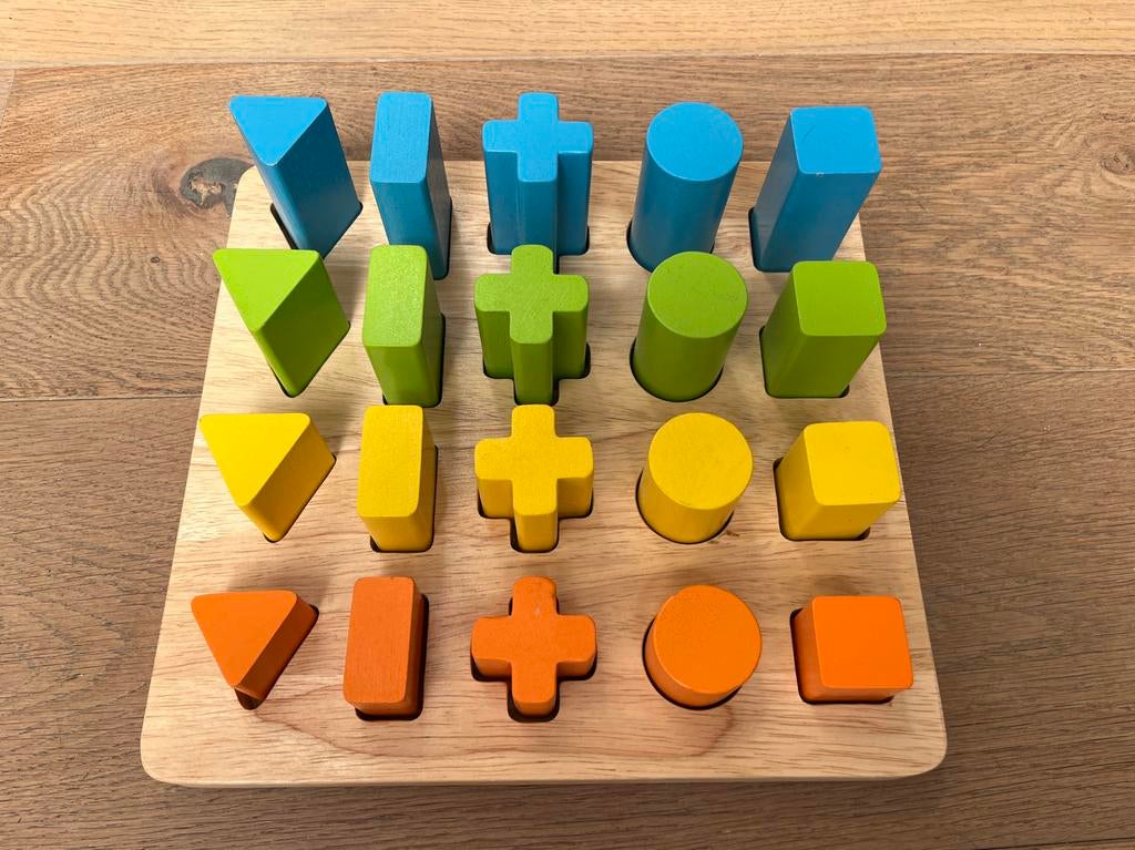 Santoys Vormensorteerbord Groot, Verzenden, Gebruikt, Puzzelen
