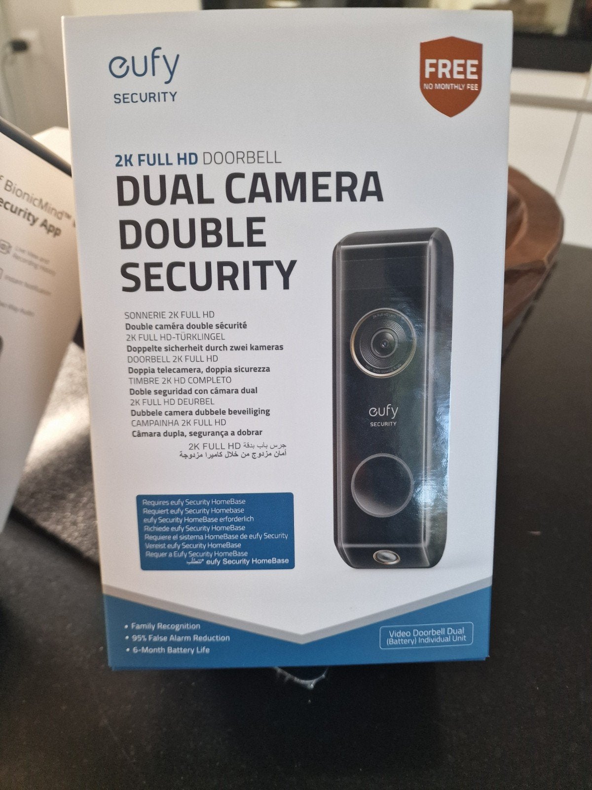 Eufy Security S380 HomeBase & 2K video doorbell dual 2 pro, Ophalen, Zo goed als nieuw, Buitencamera