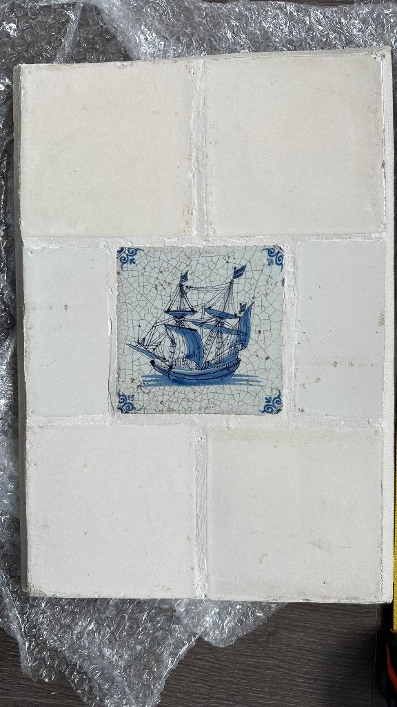 3 antieke tegeltableaus, Ophalen of Verzenden