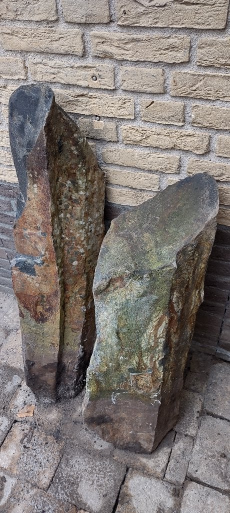 Natuursteenzuilen voor de tuin, Ophalen, Gebruikt, Kei, Basalt