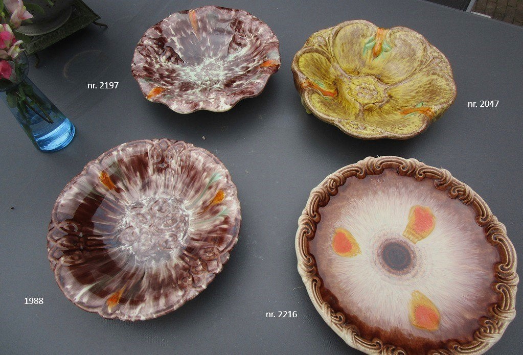 4 Duitse keramiekschalen, Antiek en Kunst, Antiek | Keramiek en Aardewerk, Ophalen of Verzenden