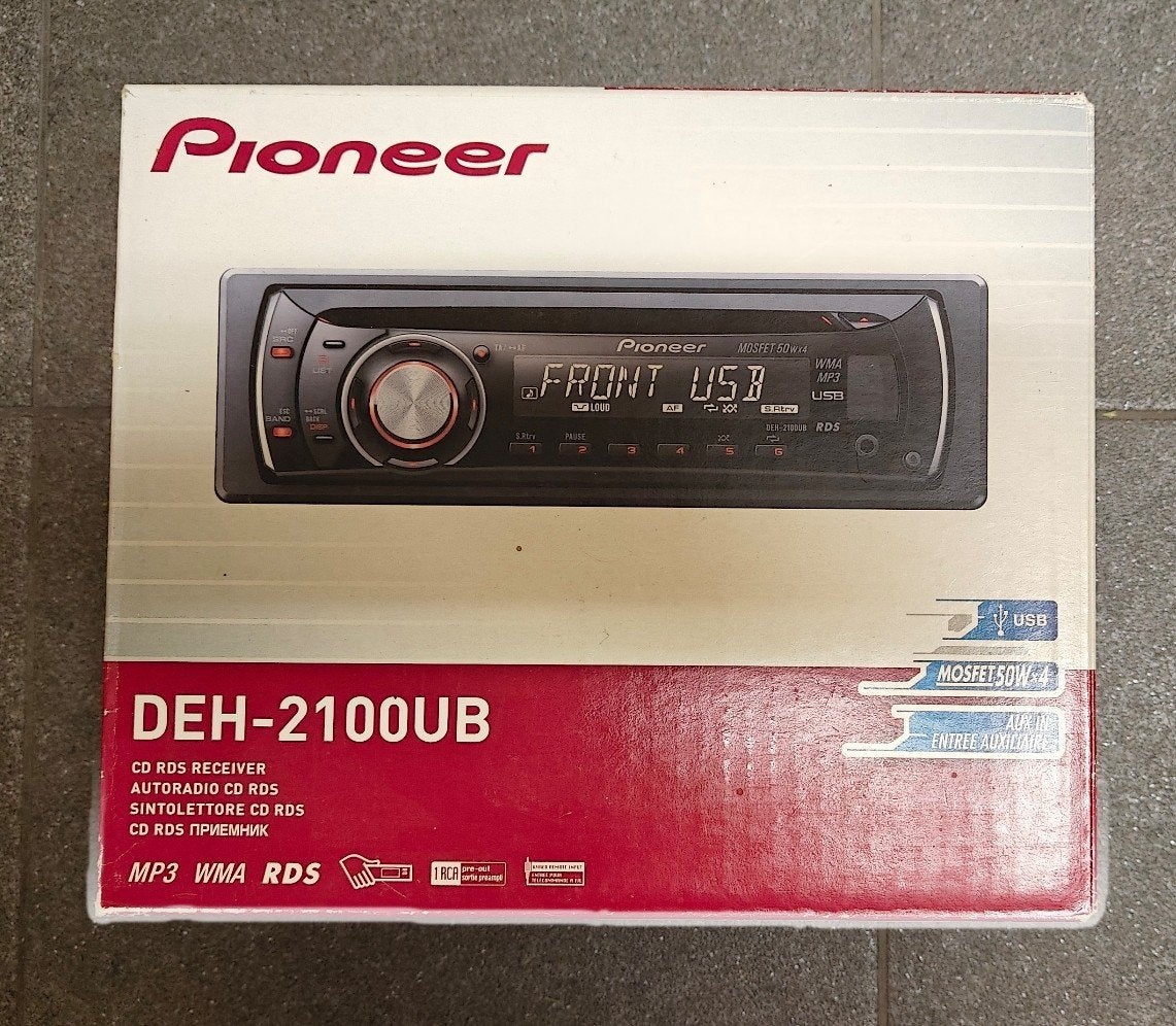 Pioneer DEH-2100UB Autoradio met USB en CD-speler, Auto diversen, Autoradio's, Ophalen of Verzenden, Gebruikt