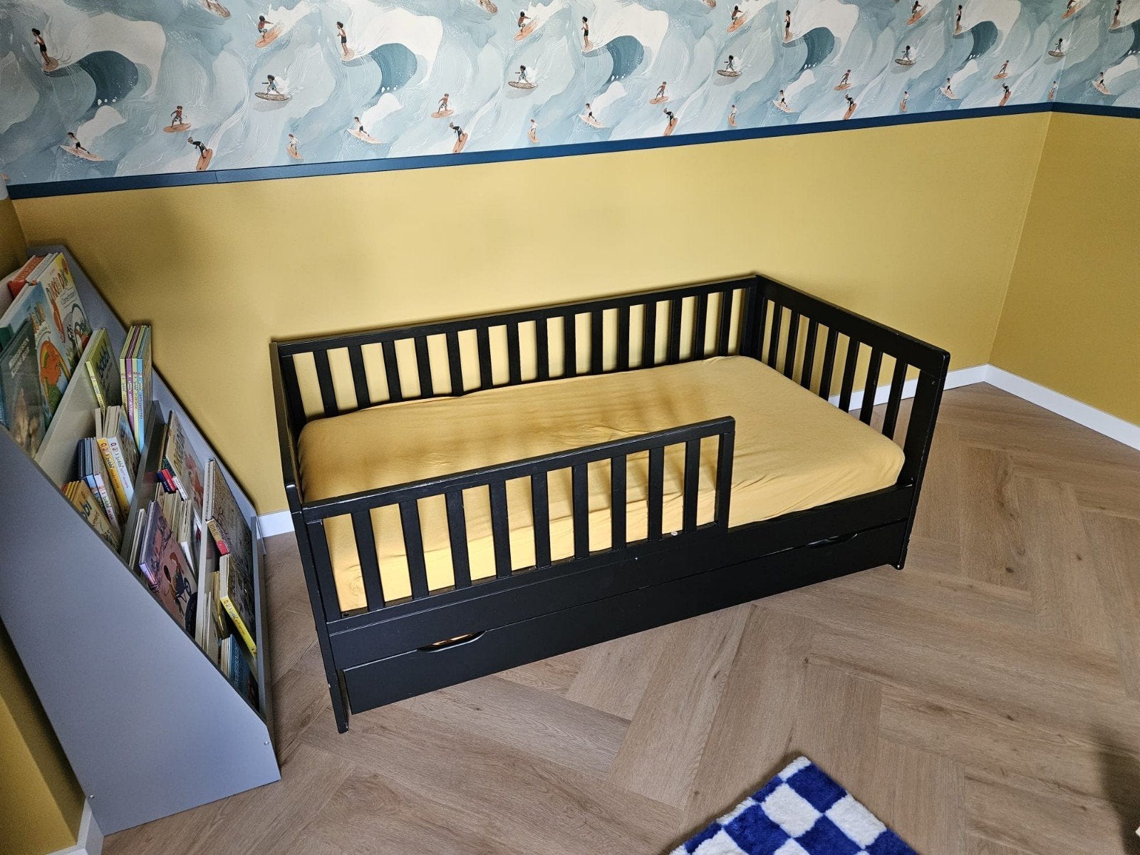 Petite Amelie peuter Bed 140x70 met lade en matras, Gebruikt, 70 tot 85 cm, 140 tot 160 cm, Ophalen