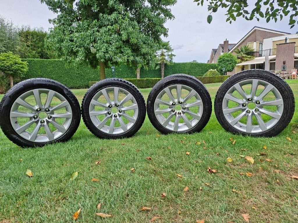 bmw F10 velgen+winterband 245/45/R18 Runflat, Auto-onderdelen, Ophalen, 18 inch, Velg(en), Winterbanden