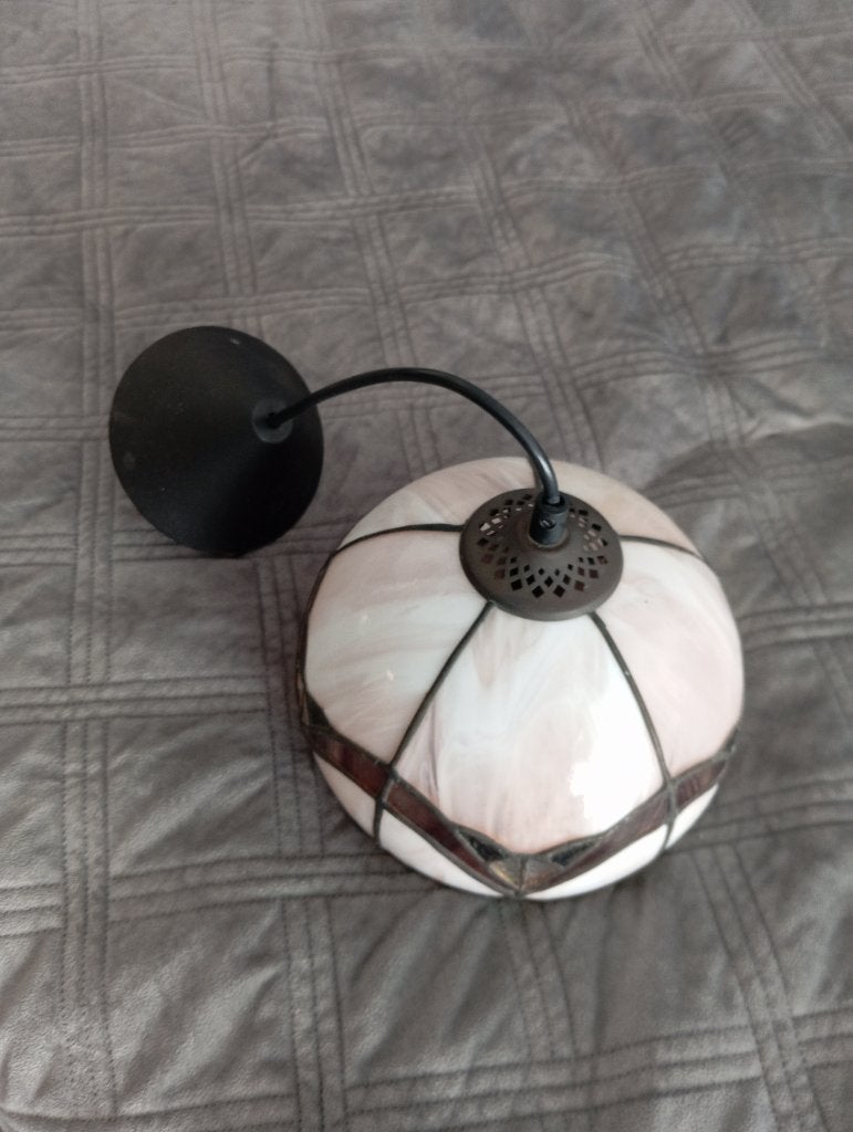 Tiffany hang lamp, Ophalen of Verzenden, Zo goed als nieuw, Glas