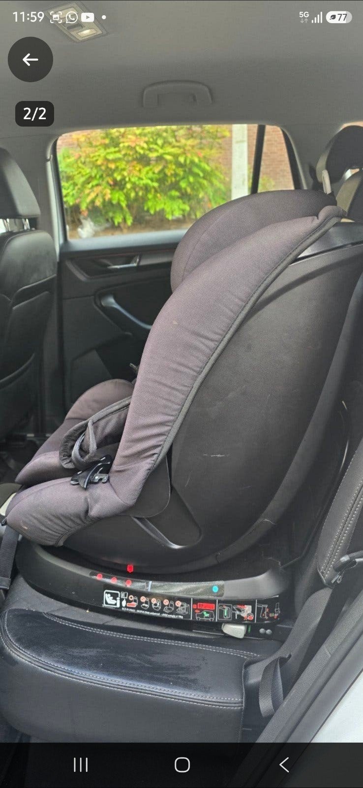 Kinderautostoel  kidsriver, Overige merken, Autogordel of Isofix, Gebruikt, Verstelbare rugleuning