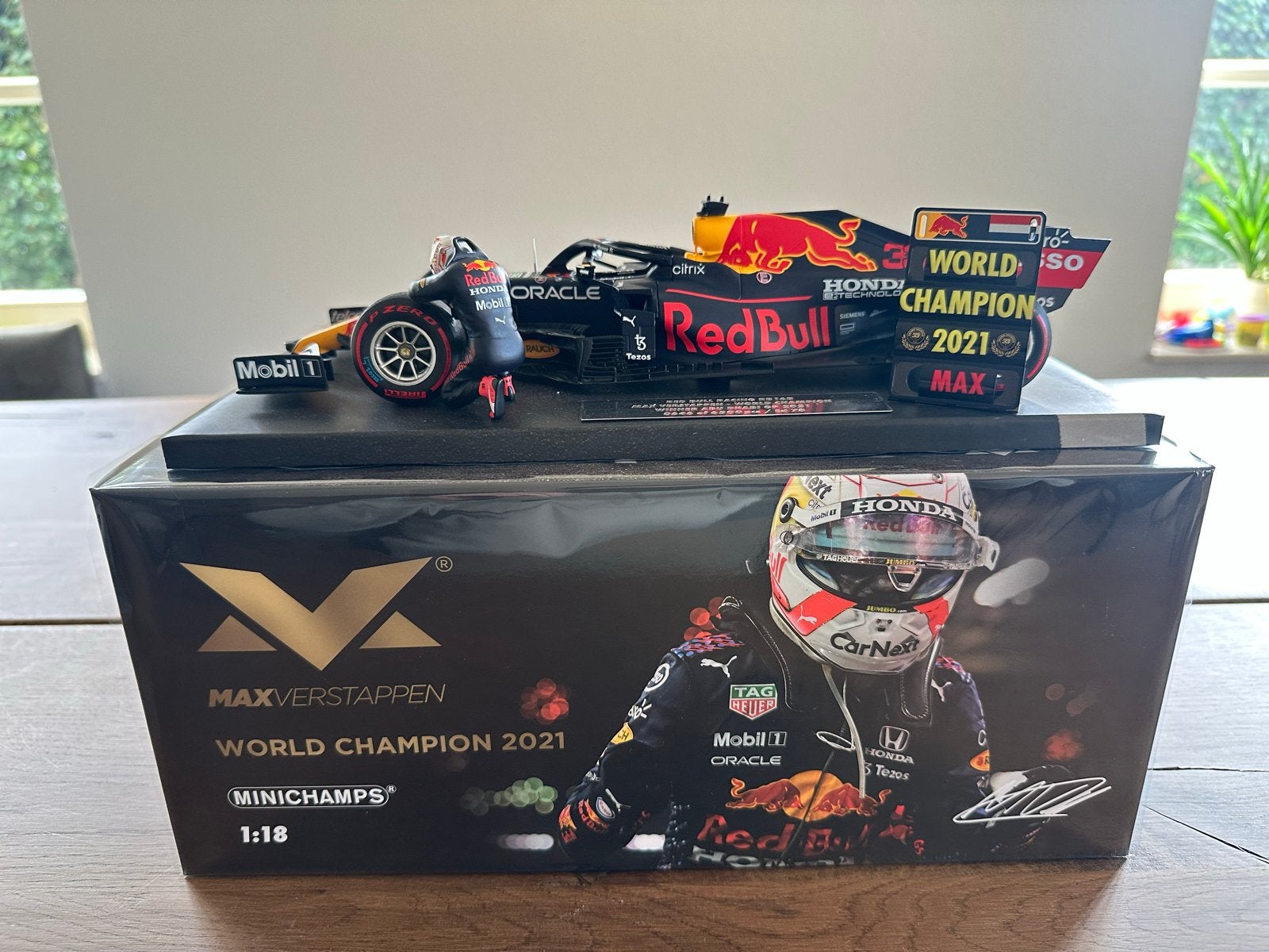 Max Verstappen RB16B Abu Dhabi GP 2021 1:18 modelauto, Ophalen of Verzenden, Nieuw, Auto, MiniChamps