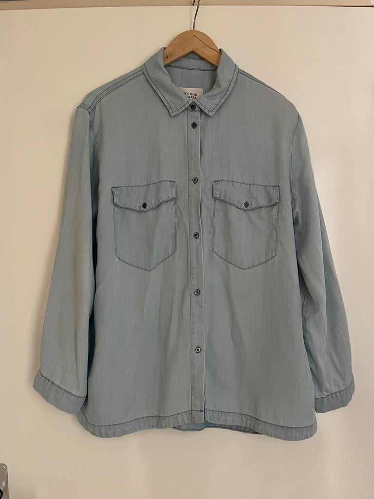 Second Female blouses, Kleding | Dames, Blouses en Tunieken, Ophalen of Verzenden, Zo goed als nieuw, Maat 42/44 (L), Blauw