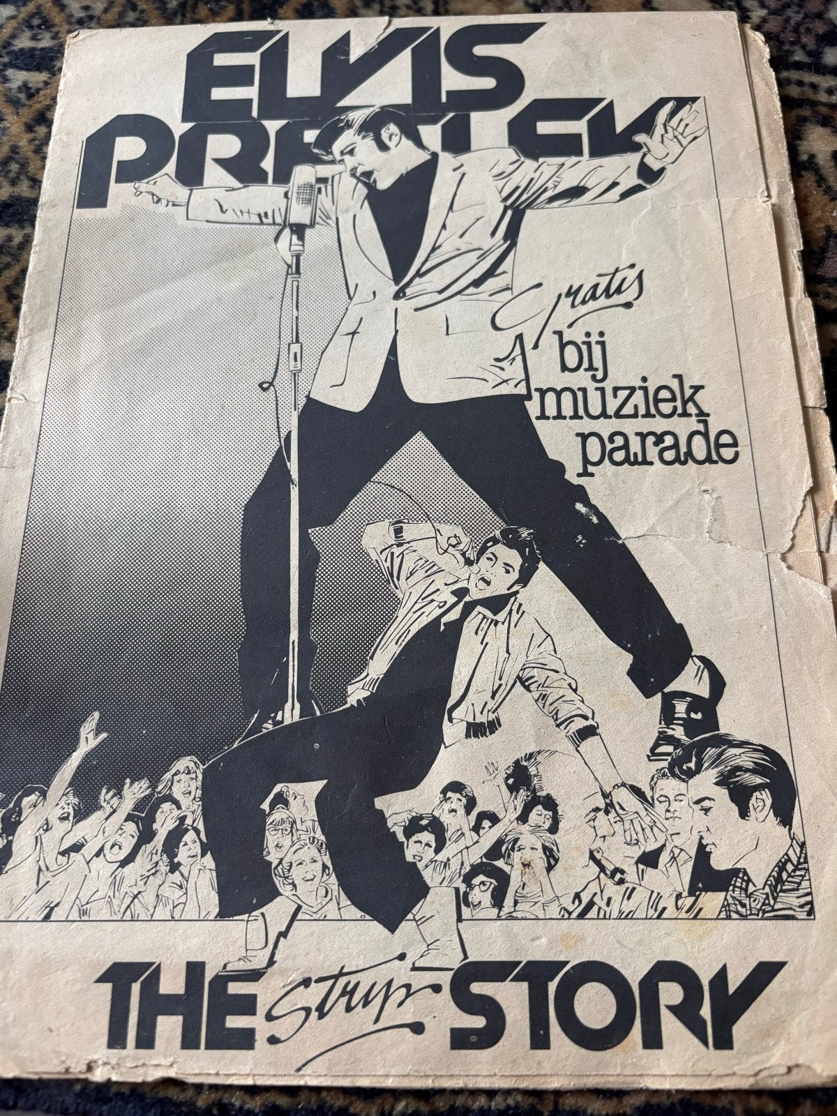 Elvis Presley The Strip Story - Muziek Parade Bijlage, Ophalen of Verzenden, Gebruikt, Boek, Tijdschrift of Artikel