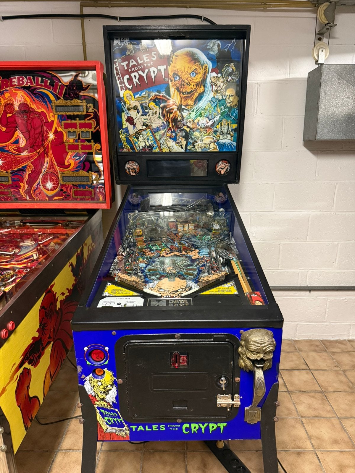 Flipperkast Data East Tales From The Crypt, Ophalen, Data East, Zo goed als nieuw, Dot-matrix