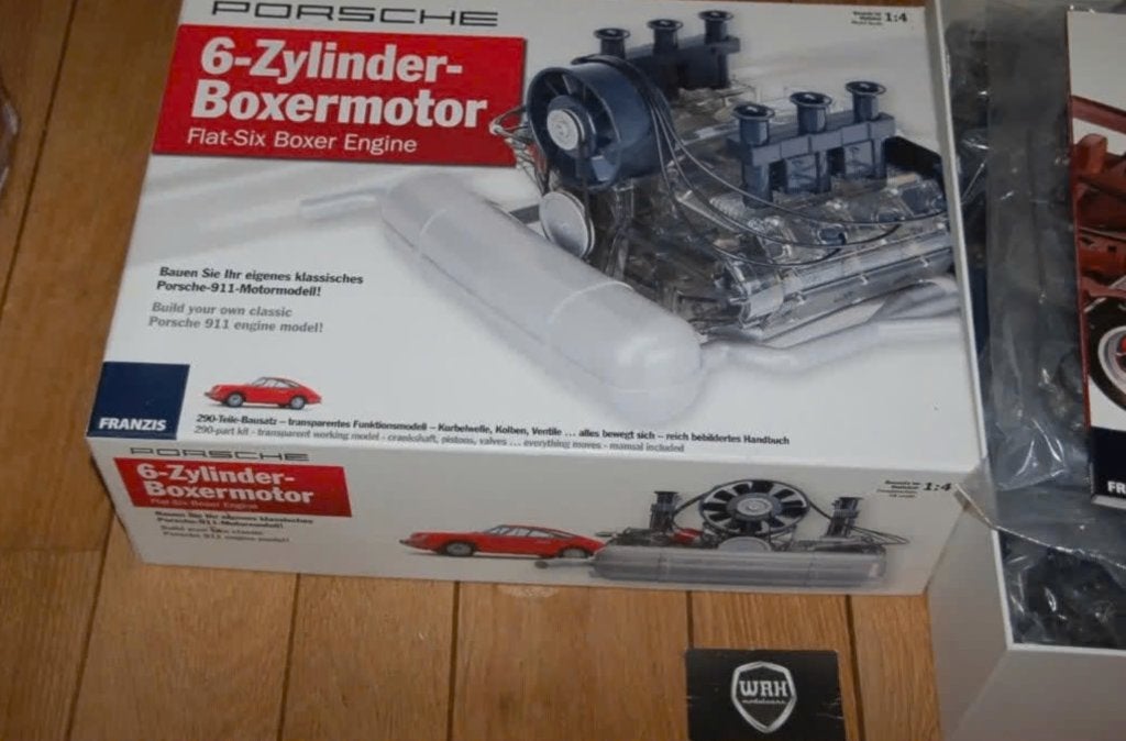 1:4 PORSCHE 911 FLAT SIX ENGINE SET Franzis museum WRH, Verzenden, Zo goed als nieuw, 1:5 t/m 1:8, Auto