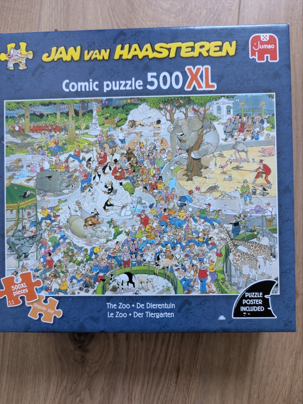 Jan van Haasteren. XXL puzzel 500 stuks dierentuin, Ophalen, 500 t/m 1500 stukjes, Zo goed als nieuw, Legpuzzel
