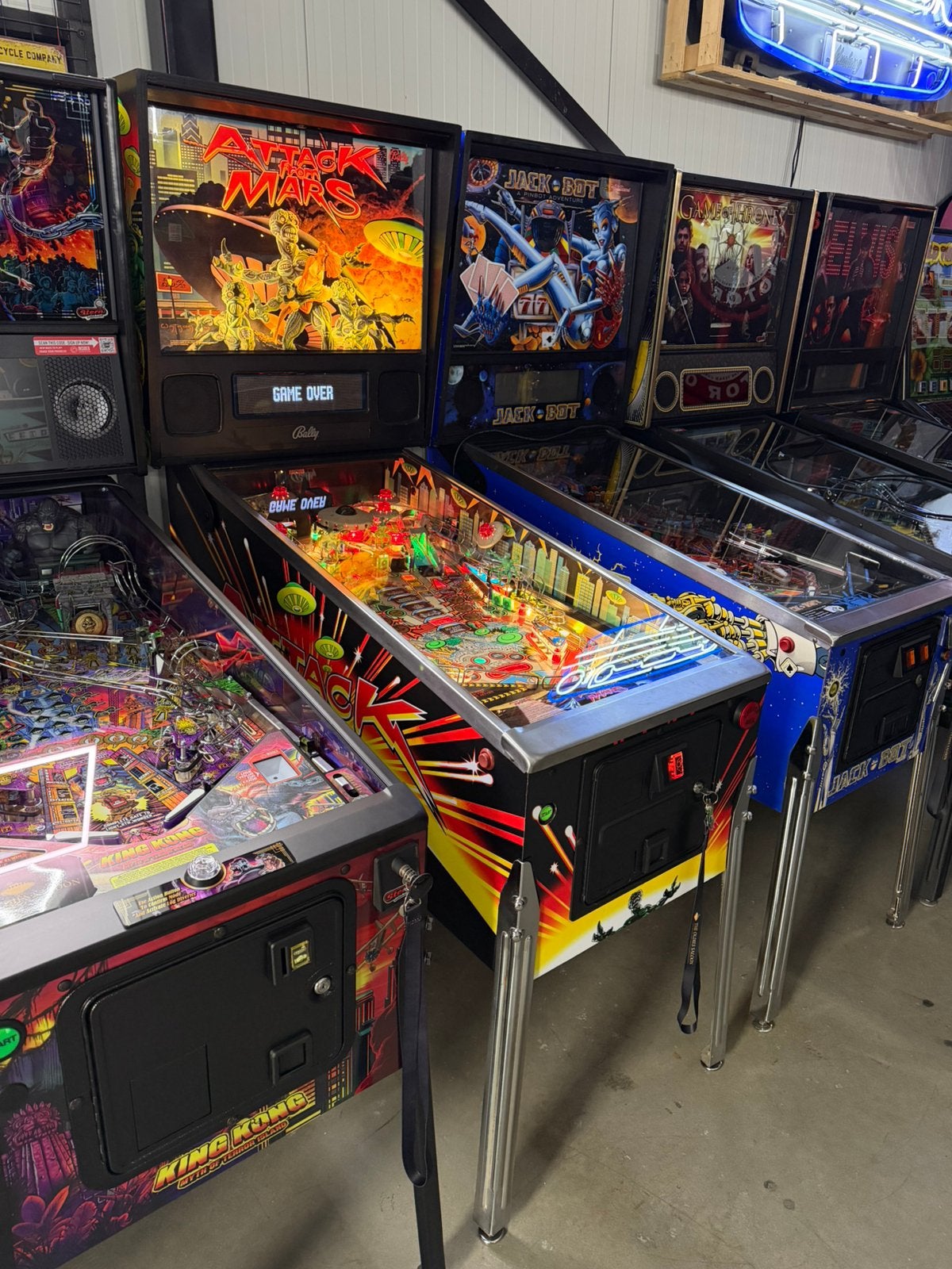 Prachtige flipperkast Bally Attack From Mars Pinball, Verzamelen, Ophalen, Bally, Zo goed als nieuw, Dot-matrix