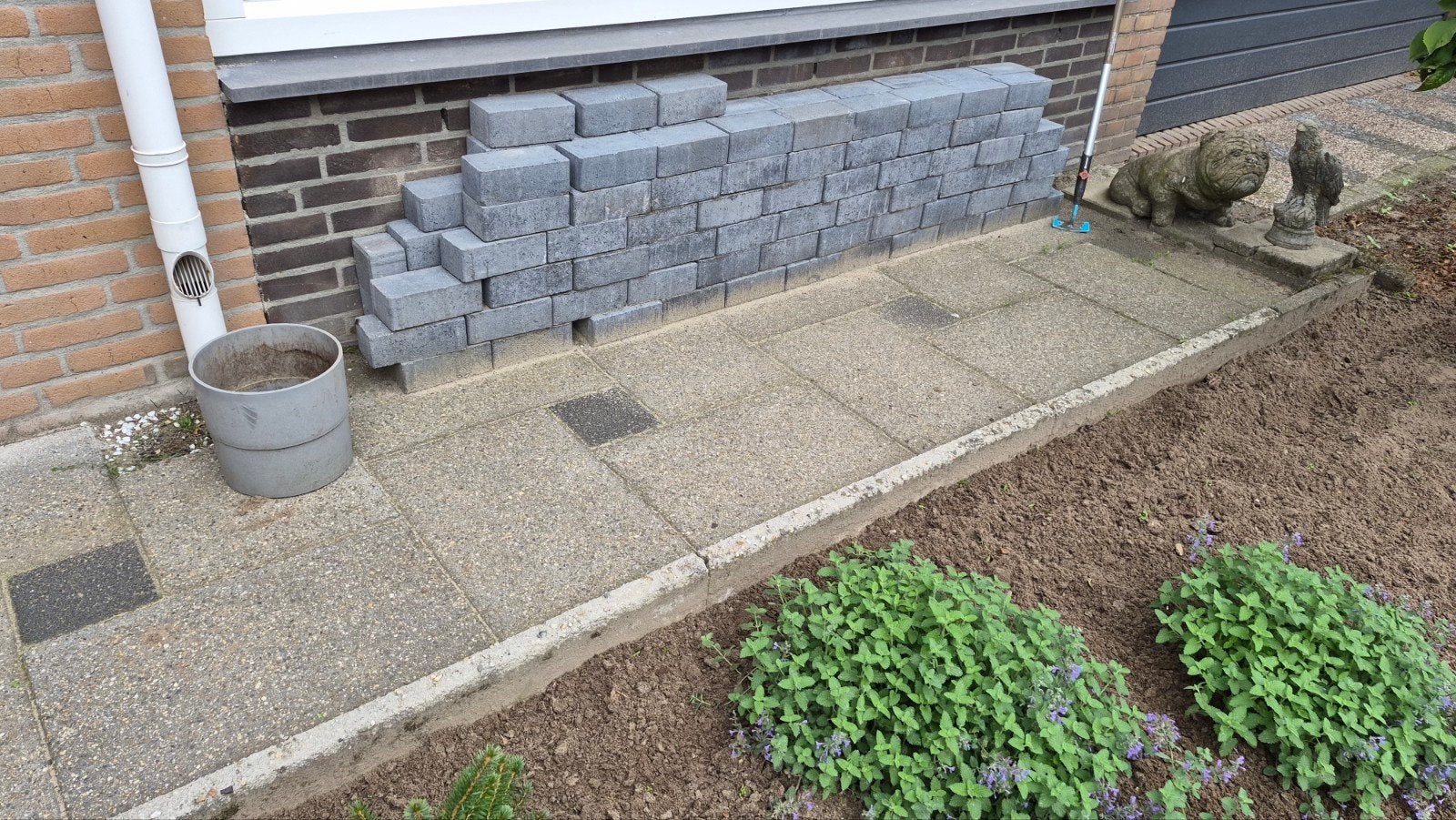 Ca. 125 gebruikte stenen - Klinkers, Tuin en Terras, Ophalen, Gebruikt, Klinkers, Minder dan 5 m²