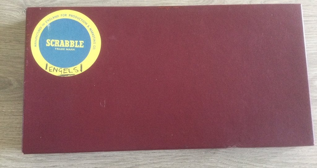 Vintage Scrabble Engels bordspel, Een of twee spelers, Ophalen of Verzenden, Gebruikt, J.W. Spear & Sons