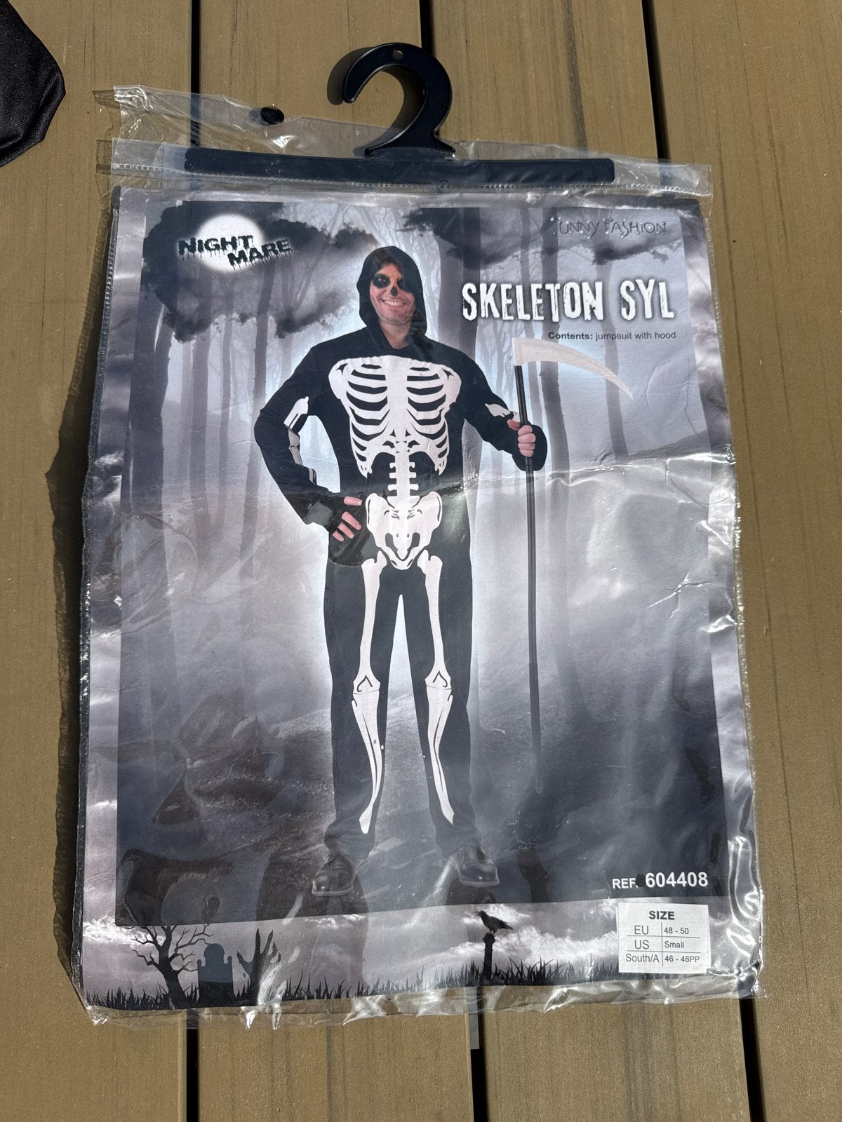 Skelettenpak Halloween Kostuum Maat 48/50, Ophalen of Verzenden, Nieuw, Halloween, Kleding