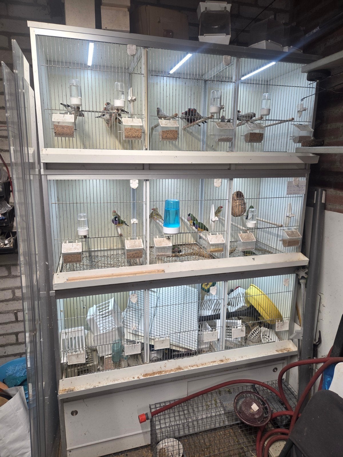 Prachtige Van Keulen aluminium/  kunststof broedkooien, Dieren en Toebehoren, Vogels | Hokken en Kooien, Ophalen, Zo goed als nieuw