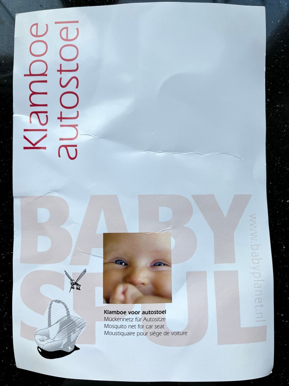 Klamboe voor autostoel -  Babyplanet, Overige merken, Autogordel, Nieuw, Ophalen of Verzenden