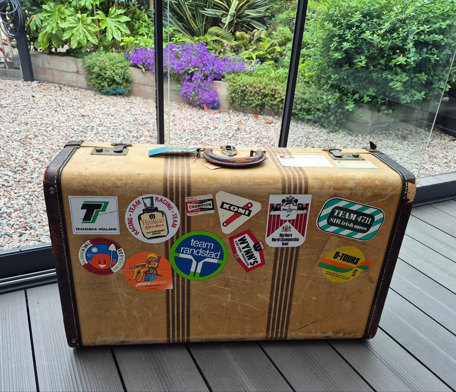 Vintage koffer, hutkoffer MCB, 60 tot 70 cm, Overige materialen, Gebruikt, Ophalen of Verzenden