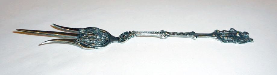 Cakeprikker Vork Zilver Nachtwacht, Verzenden, Zilver