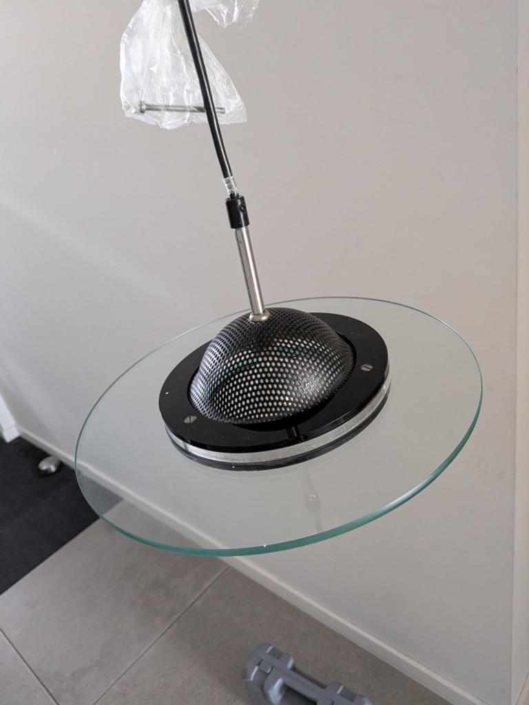 Harco Loor Spear hanglamp vintage, Ophalen of Verzenden, Gebruikt, Glas, Plafondspot of Wandspot