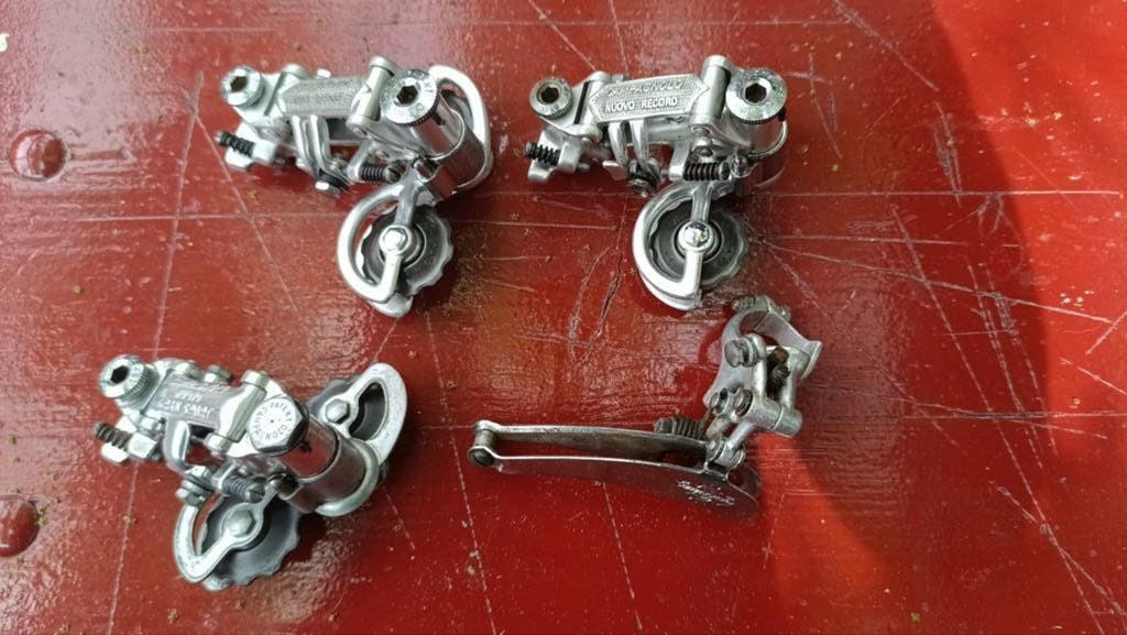 Campagnolo nuovo record voor, achter derailleur gran sport, Ophalen of Verzenden, Racefiets
