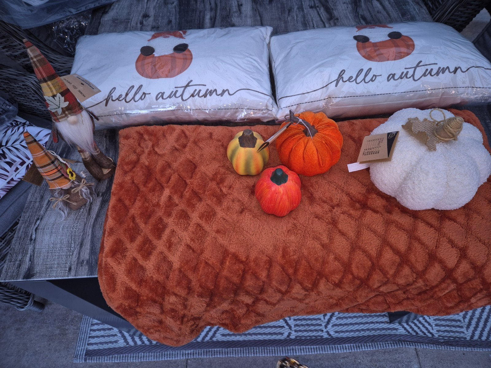 Nieuwe Herfst Decoratie: Gezellige Pompoenen en Kabouters, Ophalen, Nieuw