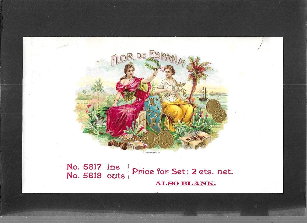 Etiket scan V5539, Ophalen of Verzenden, Gebruikt, Sigarenbandjes
