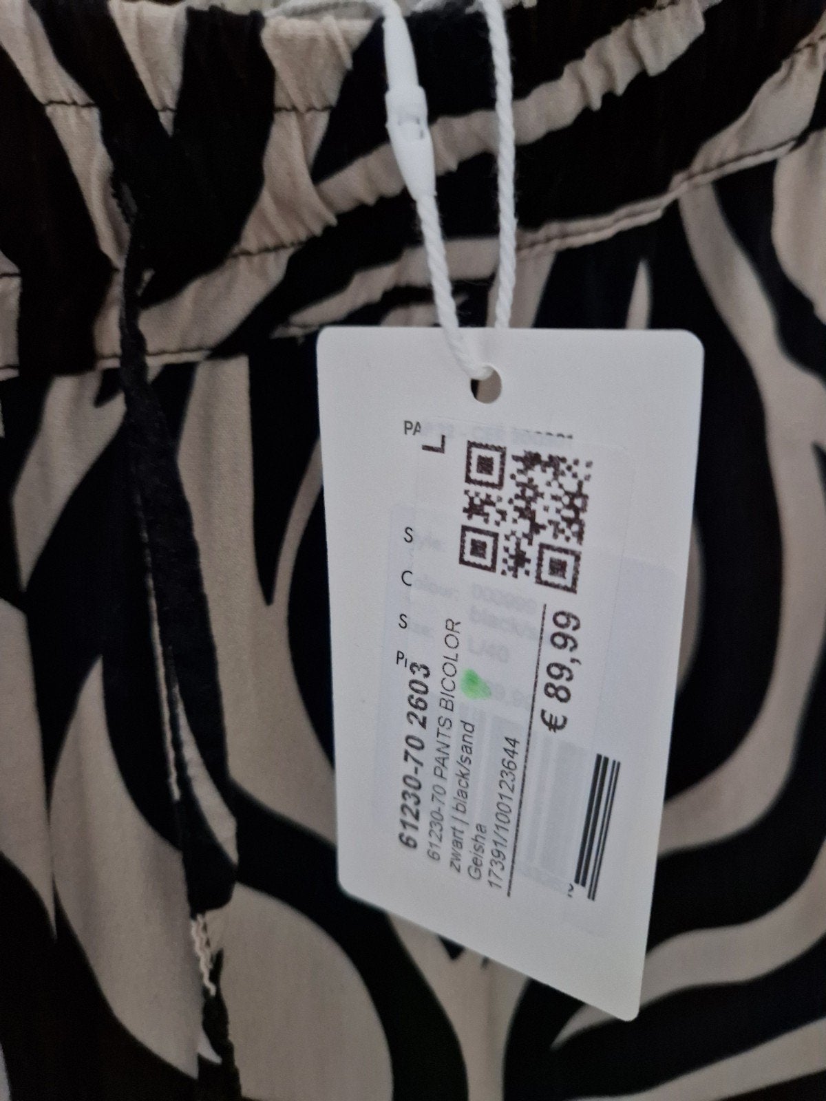Geisha broek en top Nieuw met kaartjes, Maat 38/40 (M), Geisha, Zwart, Nieuw