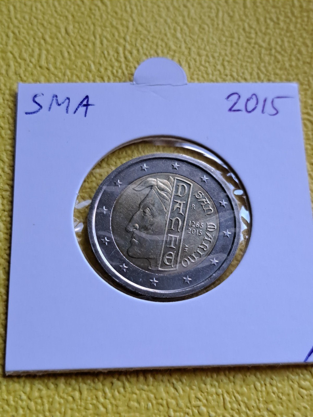 2 euro UNC SAN MARINO 2015 Dante Alighieri, Ophalen of Verzenden, San Marino, 2 euro