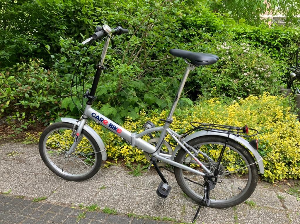 Vouwfiets Care bike 20 inch, Fietsen en Brommers, Fietsen | Vouwfietsen, Gebruikt, Overige merken, 20 inch of meer, Totaal opvouwbaar