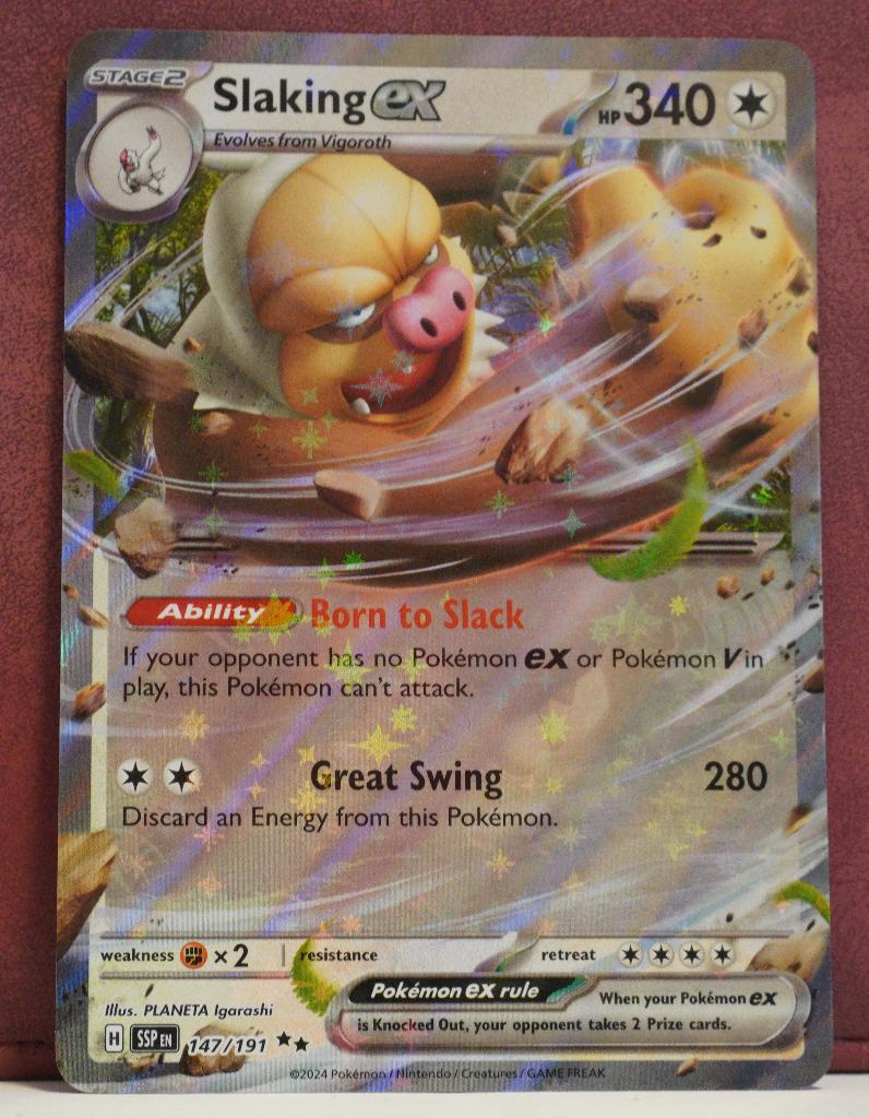 Slaking EX 147-191 Prismatic Evolutions Pokèmon Kaart, Verzenden, Nieuw, Losse kaart