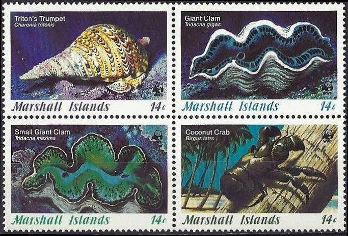 21-05 Marshall Island MI 73/6 viererblock postfris, Verzenden, Postfris
