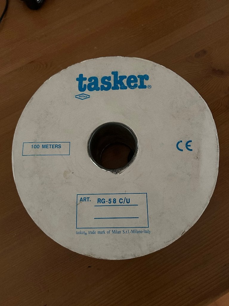 Tasker RG58CU kabel, ca. 50m, Ophalen of Verzenden, Nieuw, Toebehoren