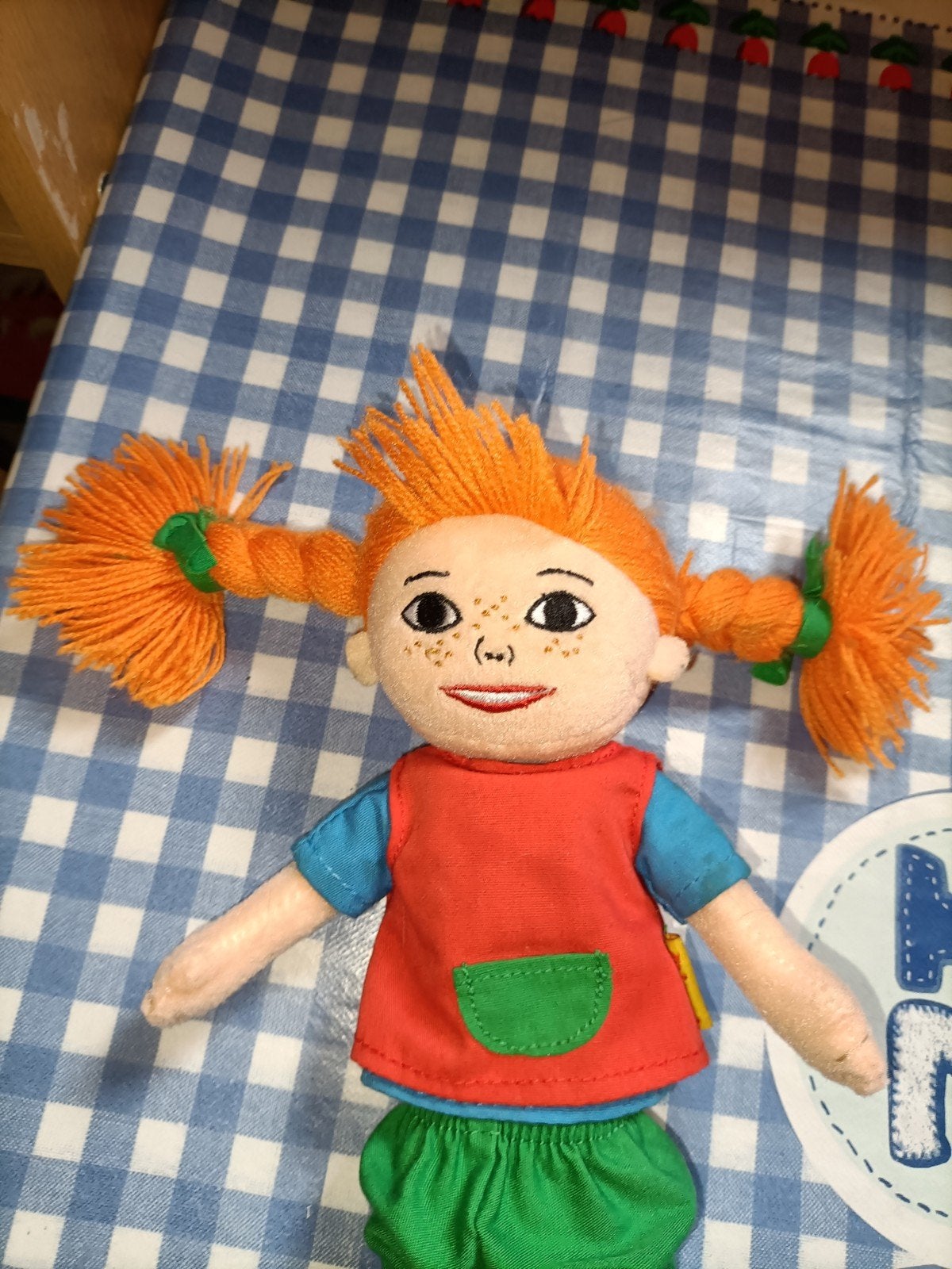 Pipi Langkous knuffel Pippi Langkous vintage 23 cm, Ophalen of Verzenden, Zo goed als nieuw, Overige typen