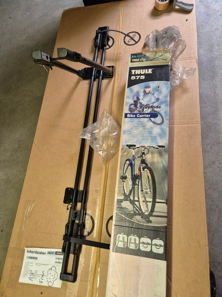 Thule FreeRide 575 fietsendrager voor op het dak, Auto diversen, Fietsendragers, Gebruikt, Dakdrager, 1 fiets, Ophalen of Verzenden
