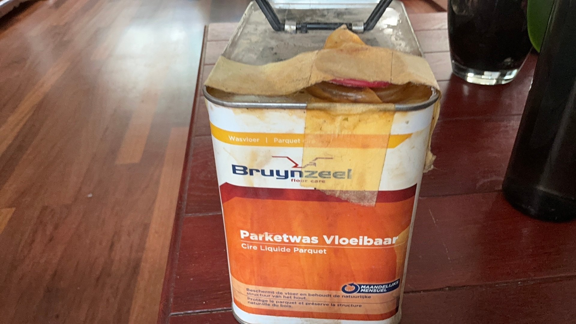 Bruynzeel parketwas gevraagd, Overige materialen, 30 cm of meer, 50 tot 150 cm, Ophalen of Verzenden