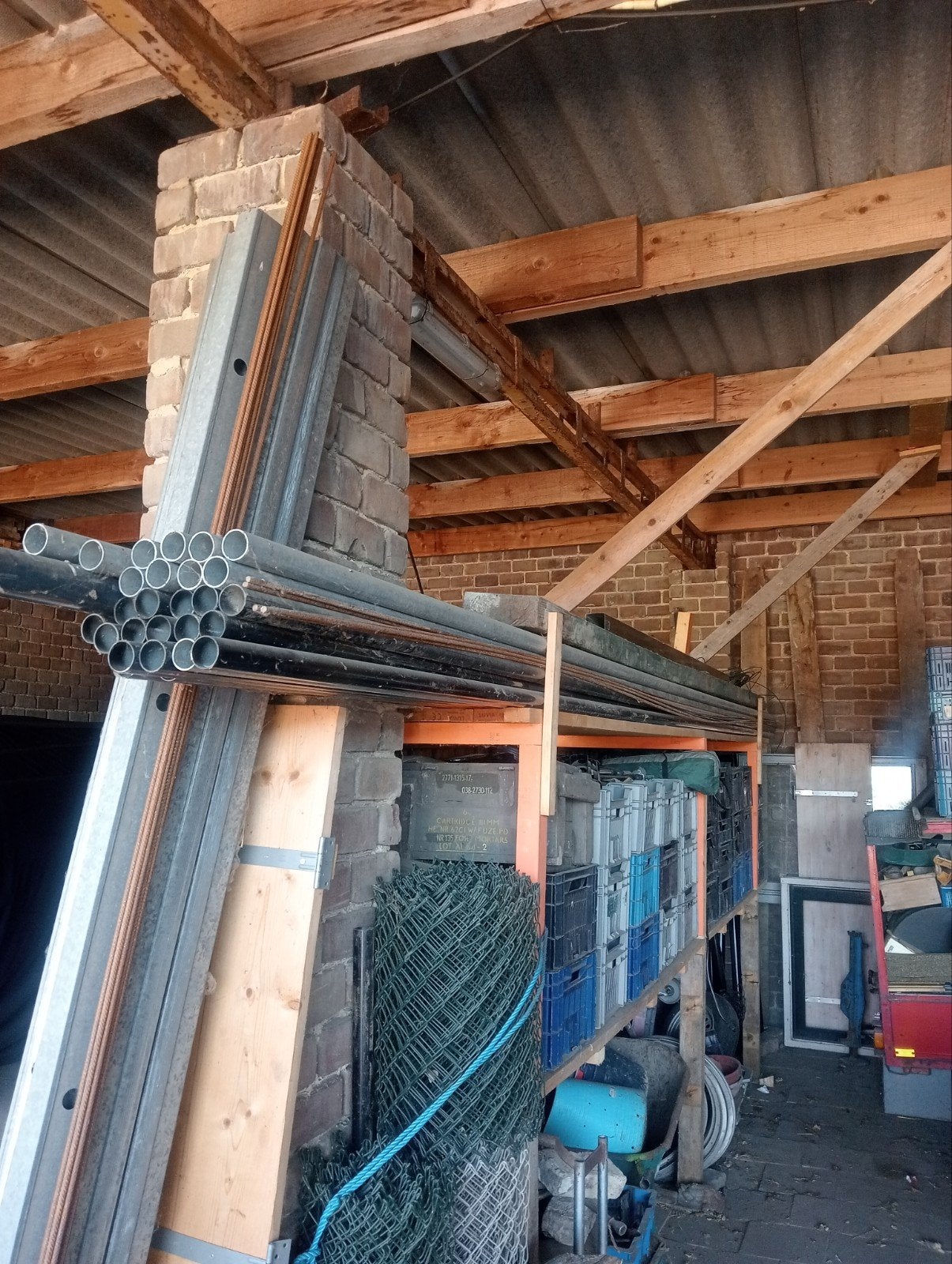 30x Hekwerkbuizen 6 meter voor gaashekwerk, Tuin en Terras, Tuinhekken en Hekwerk, Ophalen, Gebruikt, IJzer, Overige typen