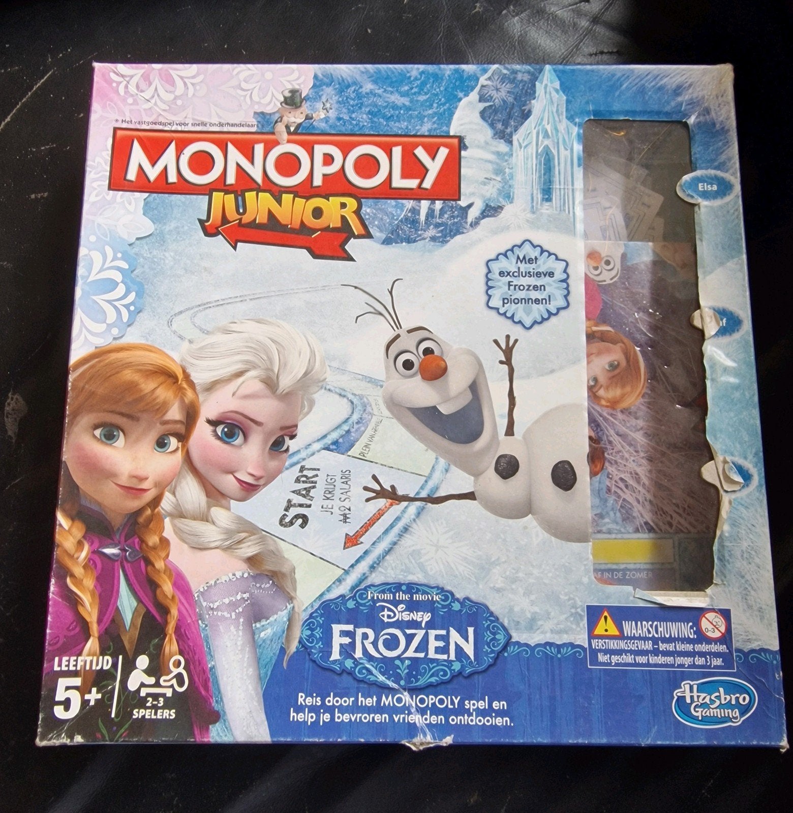 frozen monopoly junior, Hobby en Vrije tijd, Gezelschapsspellen | Kaartspellen, Drie of vier spelers, Ophalen of Verzenden, Gebruikt