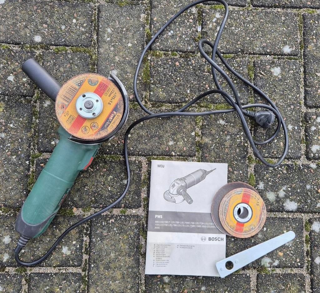 Bosch haakse slijper, Ophalen, Gebruikt, 700 tot 1000 watt, Haakse handslijpmachine