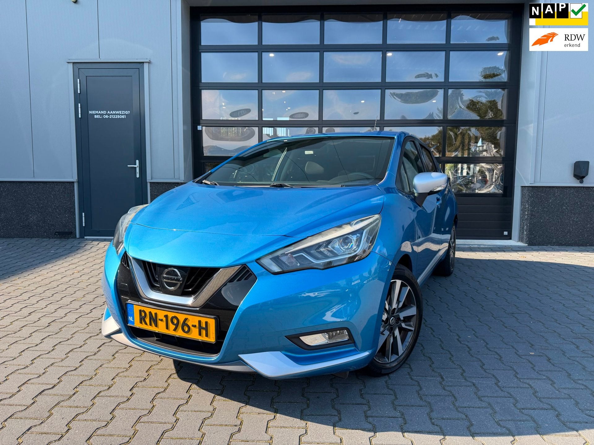 Nissan Micra 1.0L Acenta 1 ste eigenaar, camera org NL auto,, Auto's, Dealer onderhouden, Gebruikt, Blauw, Origineel Nederlands