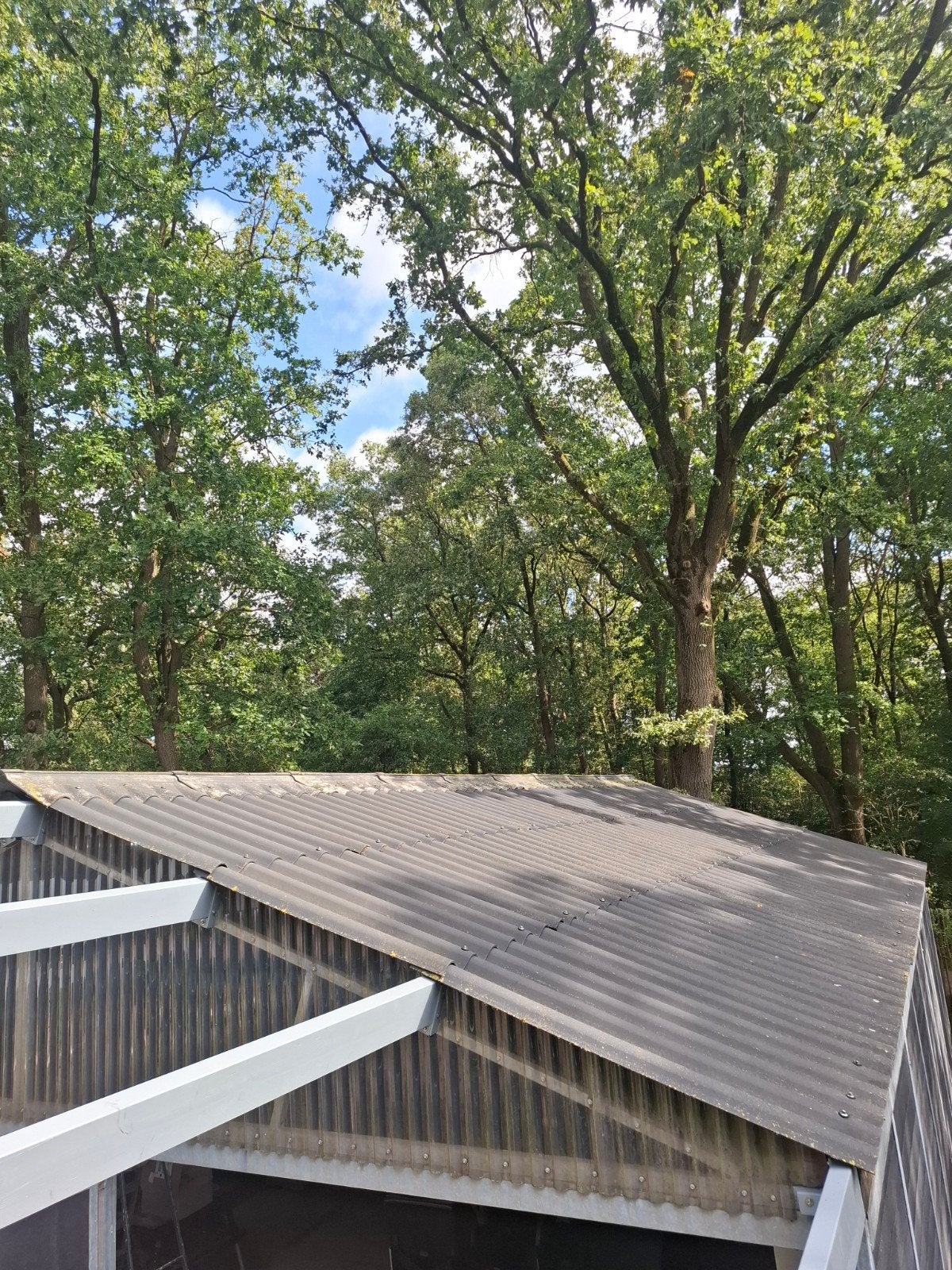 Golfplaten 80m2 inclusief nokstukken, Ophalen, Gebruikt