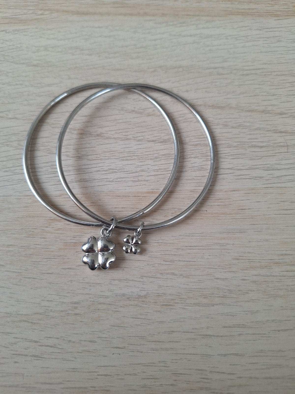 Armband met klavertje 4, Ophalen of Verzenden, Staal, Navelpiercing