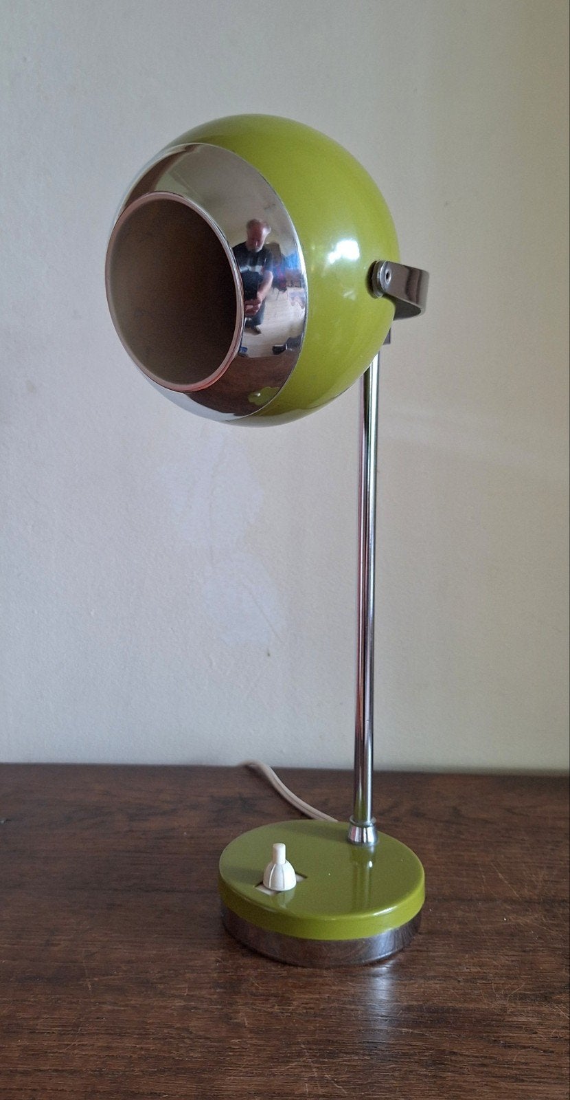 Seventies eyeball lamp/Space Age stijl. Kleur groen, izgst., Ophalen of Verzenden