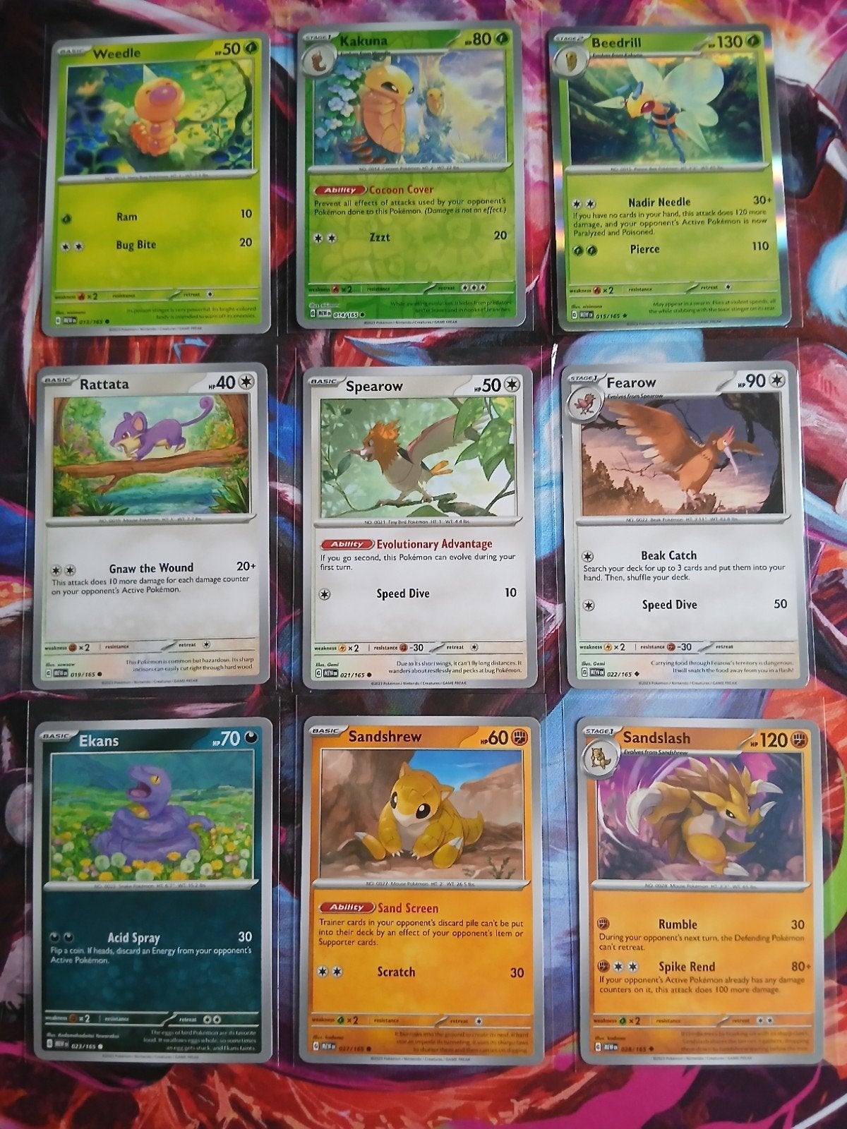 +/- 100 Diverse  Scarlet&Violet 151 Pokémon kaarten ., Verzenden, Nieuw, Losse kaart, Foil