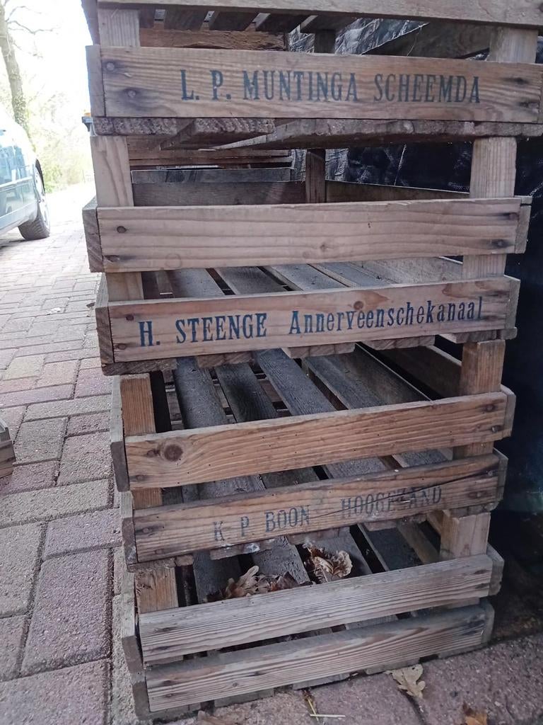 Fruitkisten. Oude kistjes. Kisten. Houten kisten, Ophalen, Minder dan 50 cm, Minder dan 50 cm