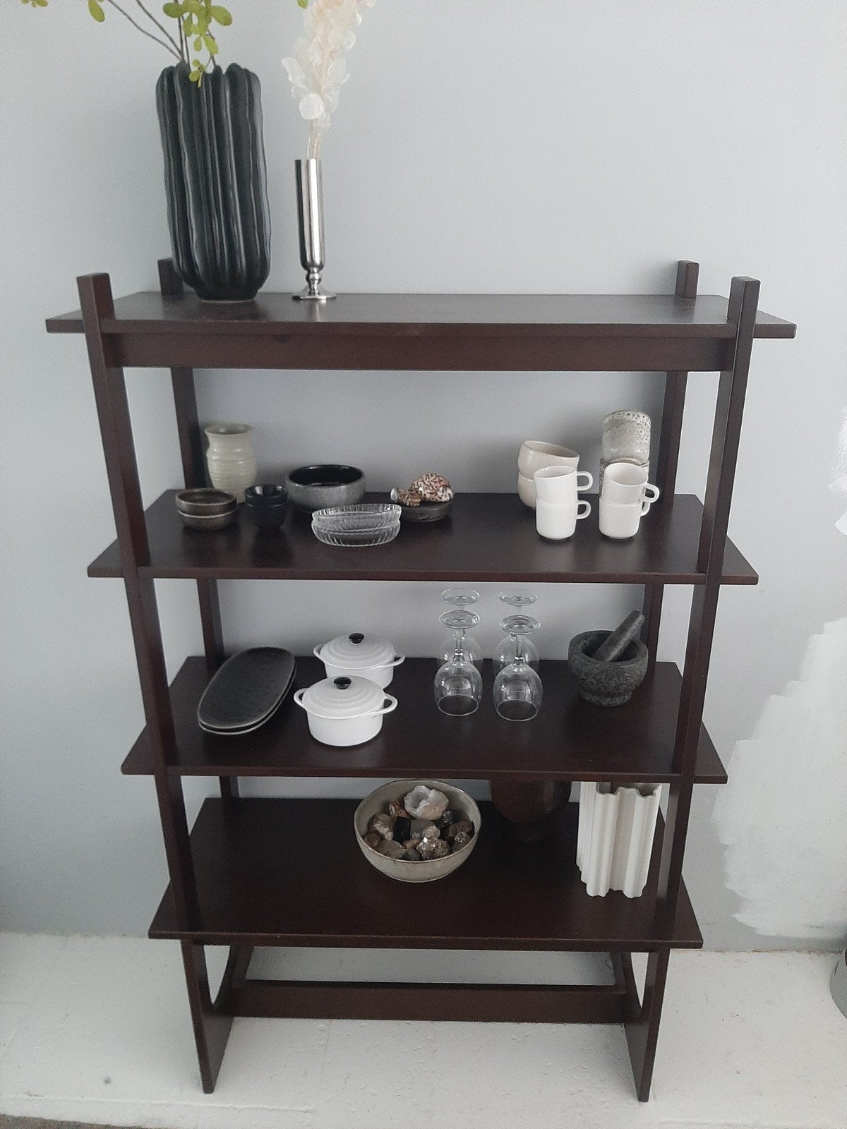 Open wandkast mangohout