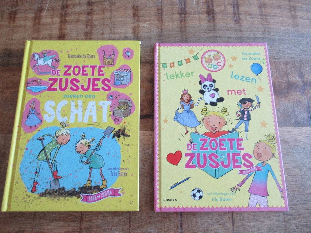 2 boeken van De zoete zusjes. zoeken een Schat Lekker lezen, Ophalen of Verzenden, Zo goed als nieuw, Hanneke de Zoete, Fictie algemeen