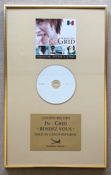 In-Grid - Rendez Vous - Officiële award – 2003 Tsjechië, Verzamelen, Ophalen of Verzenden, Gebruikt, Cd of Plaat